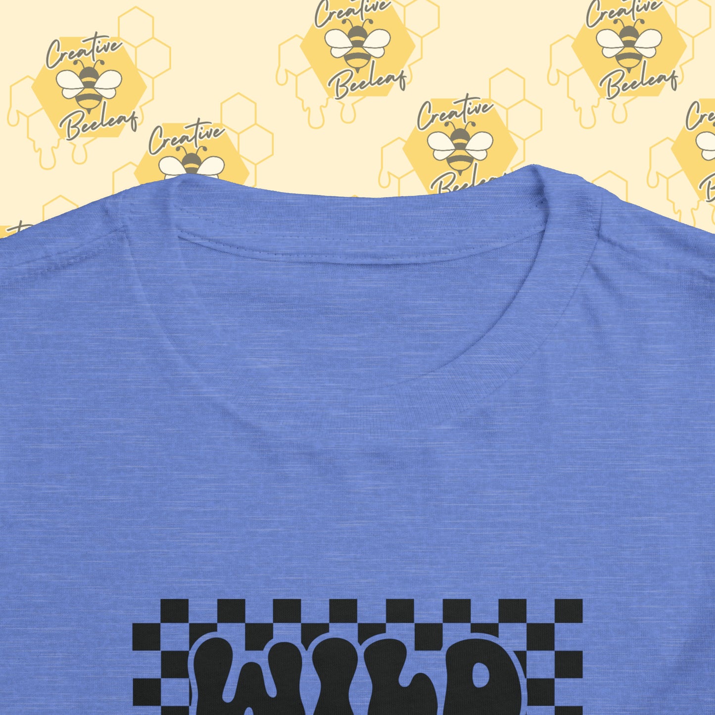 Checkered Wild Child Toddler Short Sleeve Tee