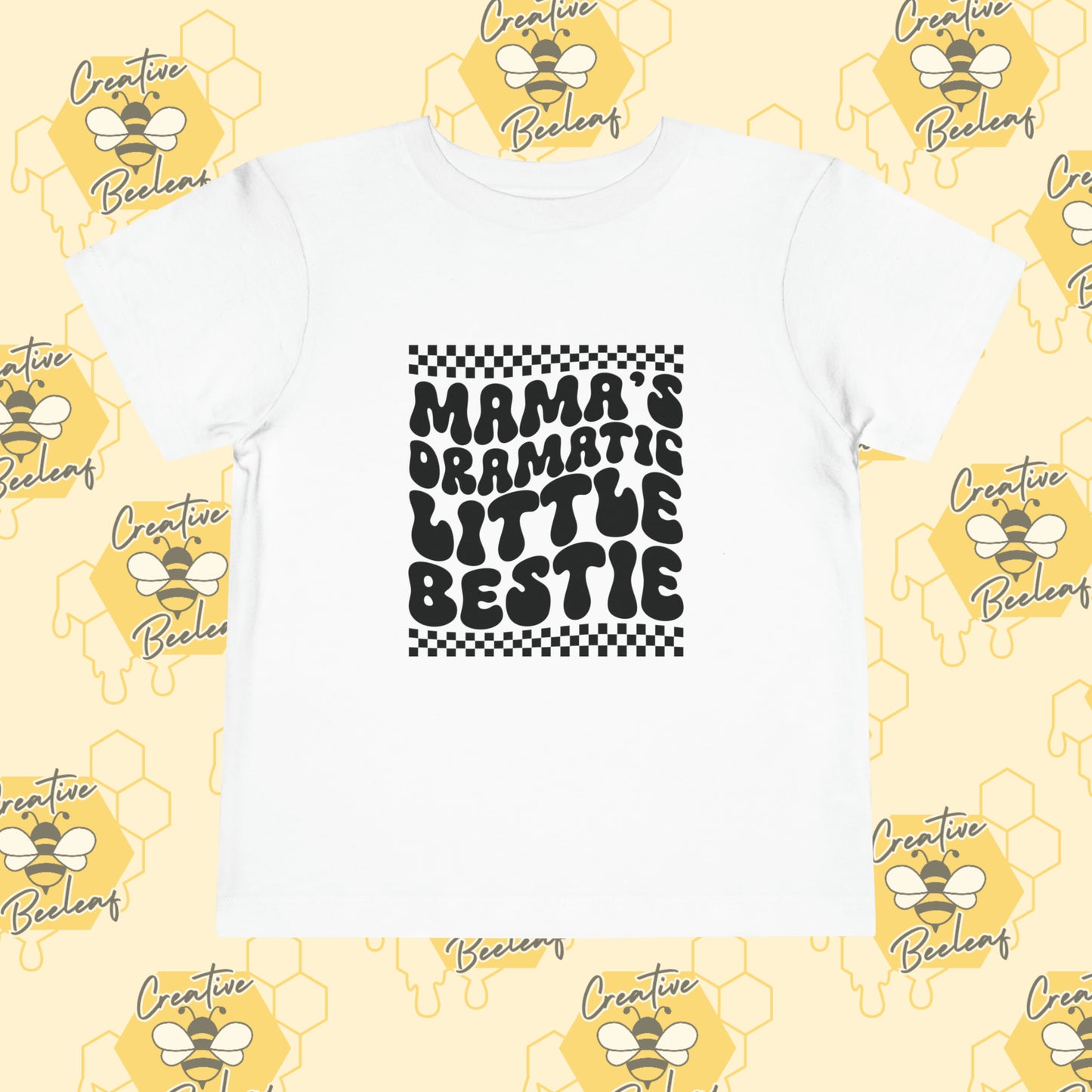 Mama's Dramatic Little Bestie Toddler Short Sleeve Tee