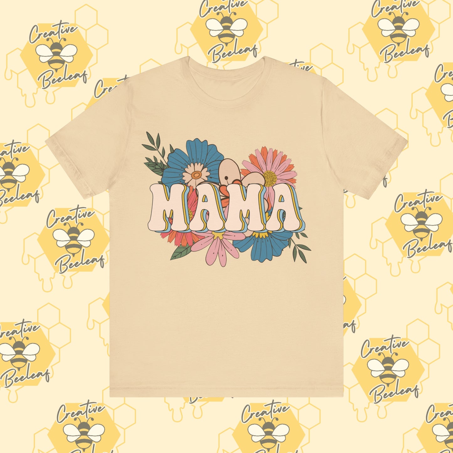 Boho Floral Mama Mom Tee