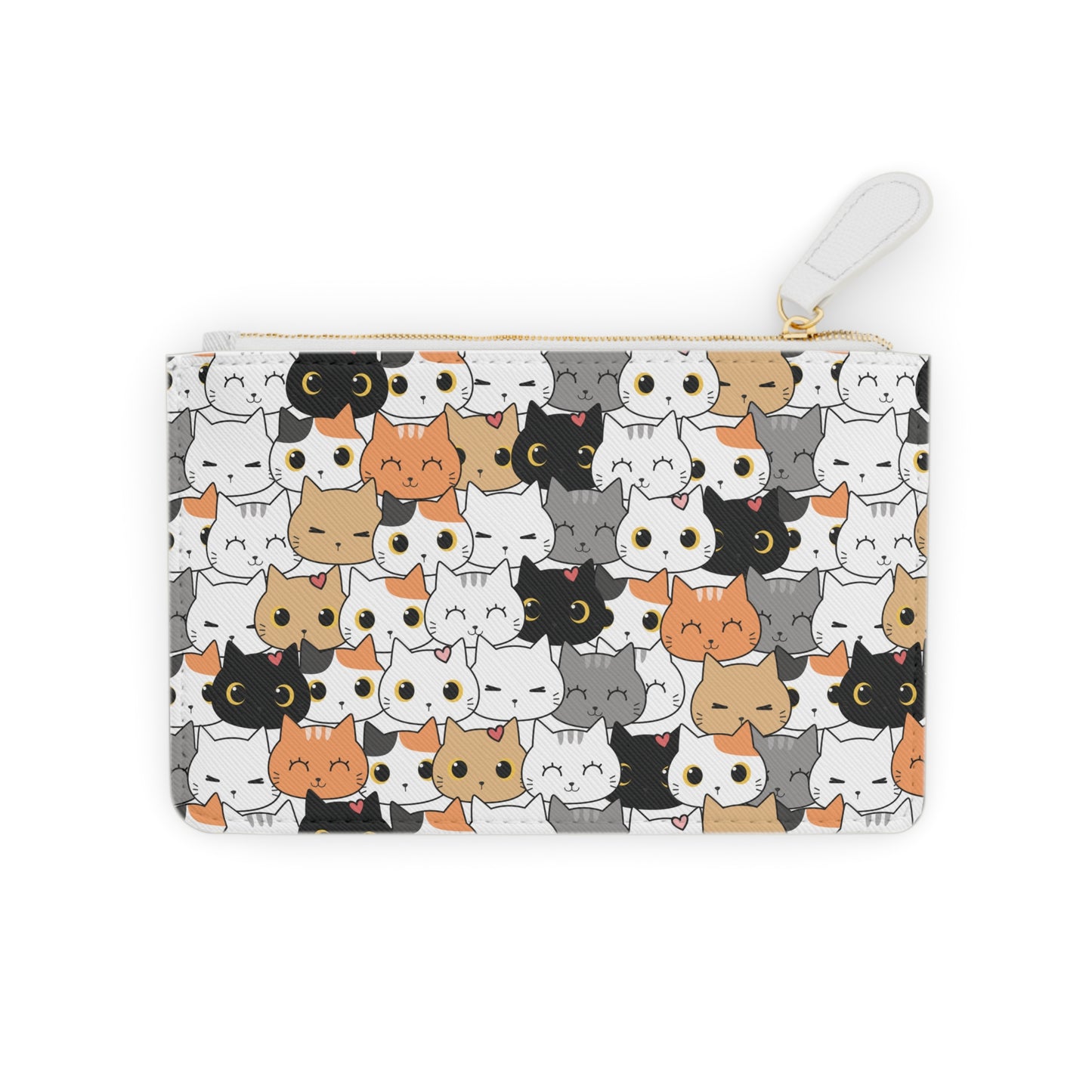 Cat Pattern Mini Clutch Bag