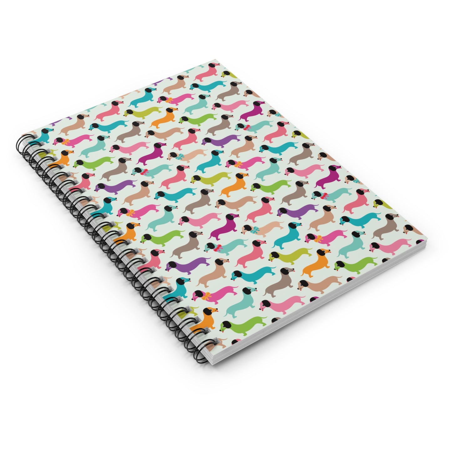 Colorful Dachschund Spiral Notebook/Journal