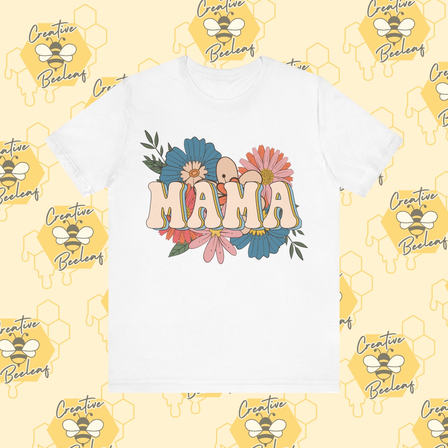 Boho Floral Mama Mom Tee