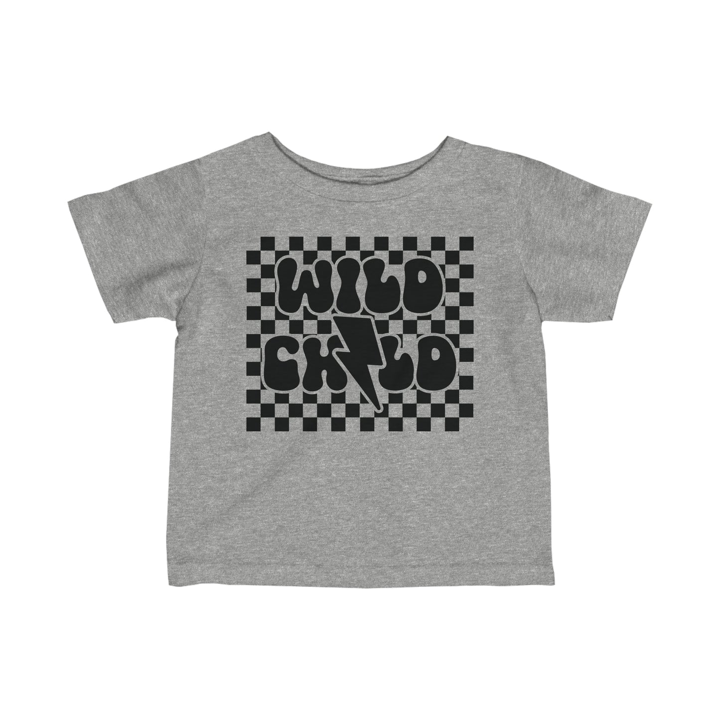 Checkered Wild Child Infant Jersey Tee