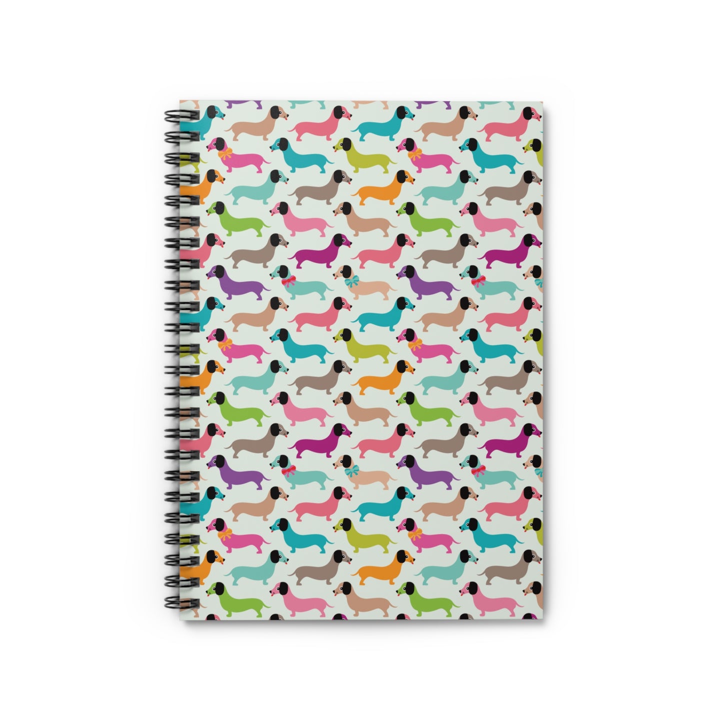 Colorful Dachschund Spiral Notebook/Journal