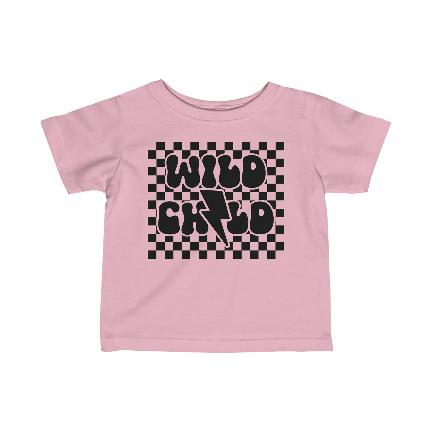 Checkered Wild Child Infant Jersey Tee