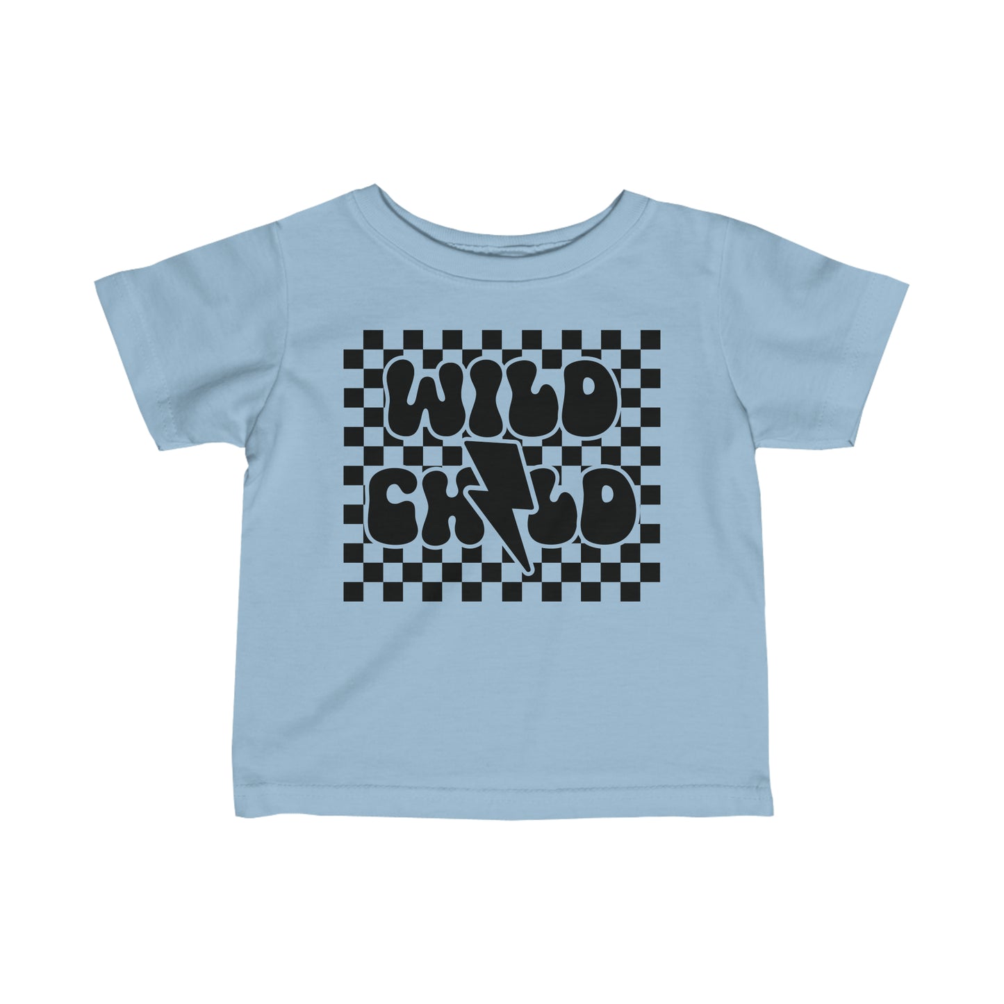 Checkered Wild Child Infant Jersey Tee