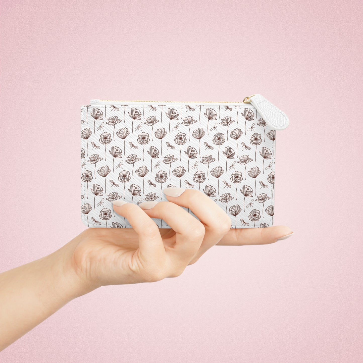 Beautiful Dainty Floral Design Mini Clutch Bag