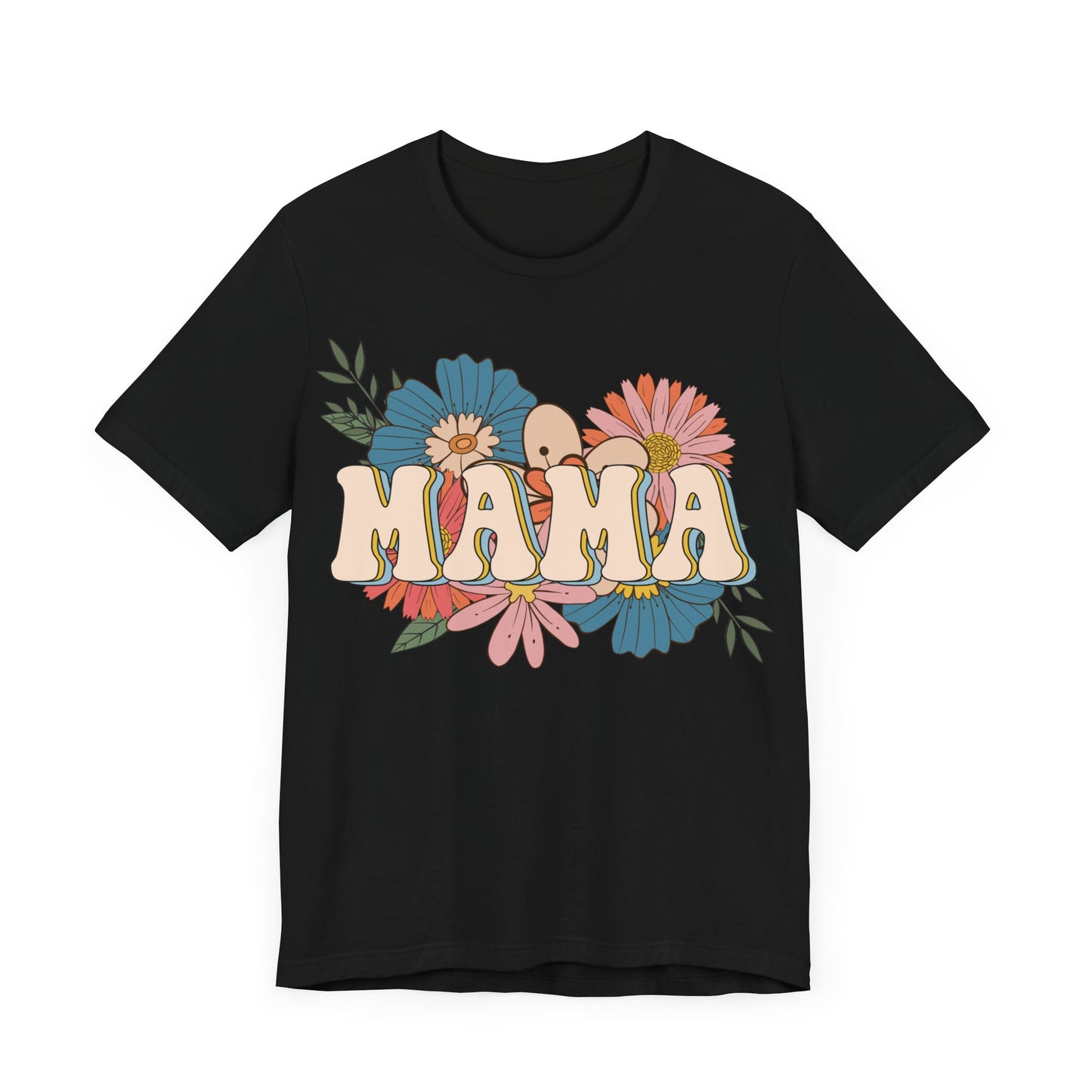 Boho Floral Mama Mom Tee