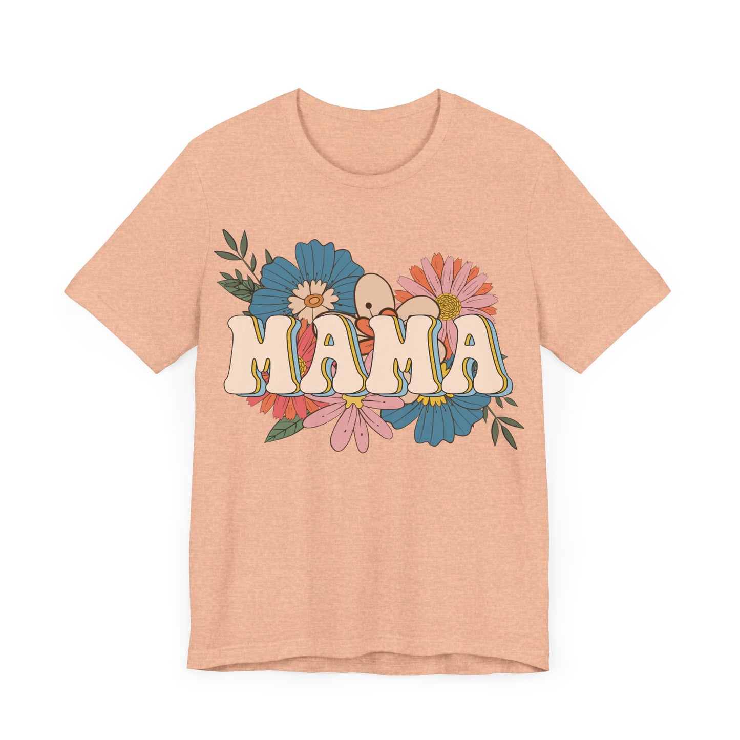 Boho Floral Mama Mom Tee