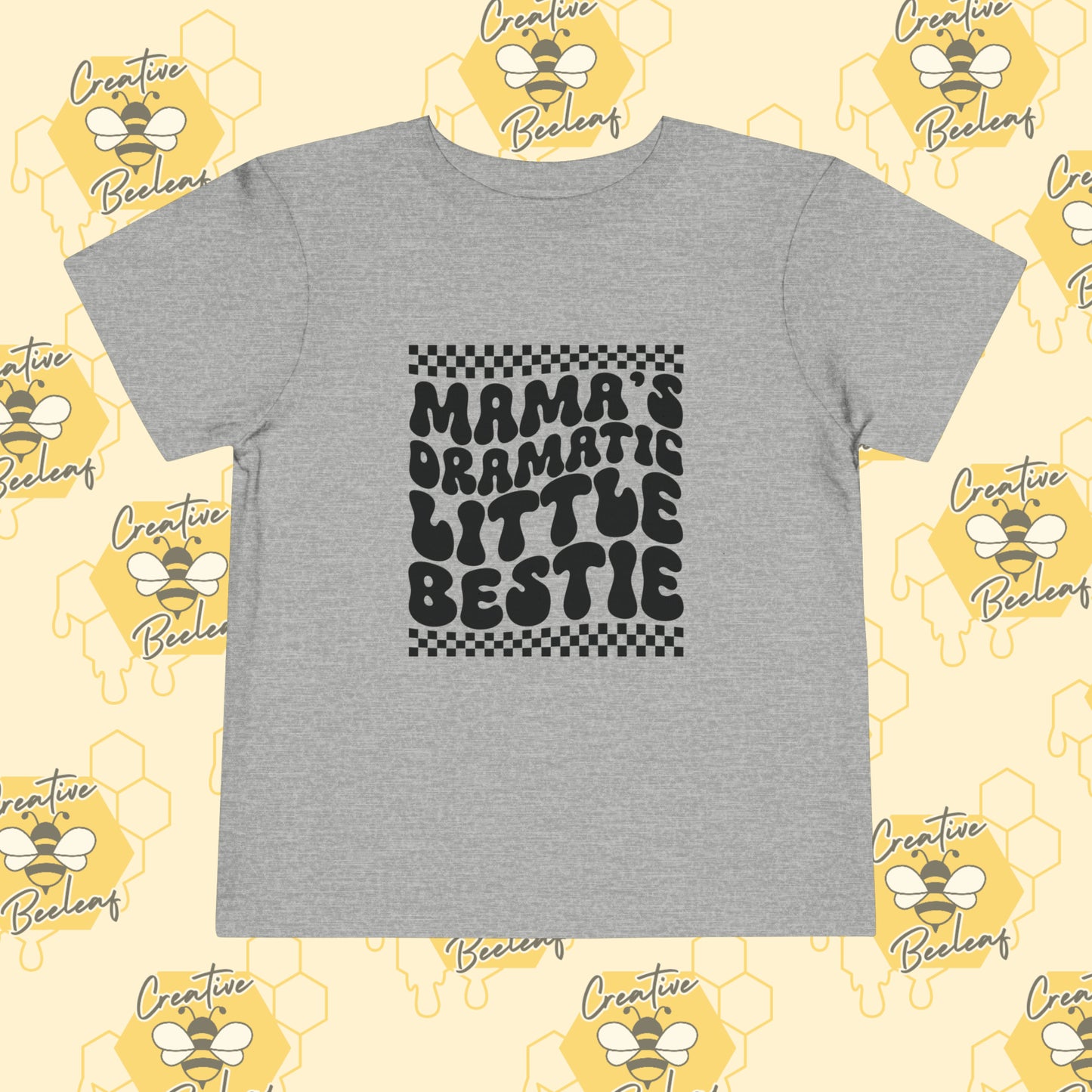 Mama's Dramatic Little Bestie Toddler Short Sleeve Tee