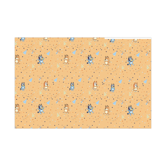 Orange Bluet Gift Wrap Papers