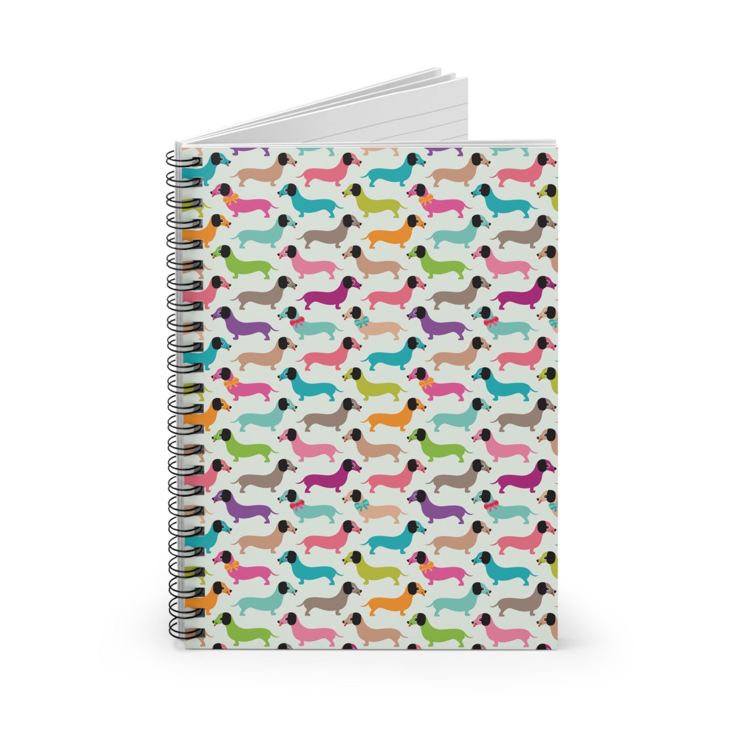 Colorful Dachschund Spiral Notebook/Journal