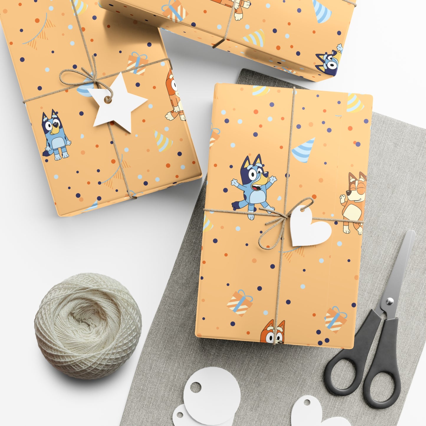 Orange Bluet Gift Wrap Papers