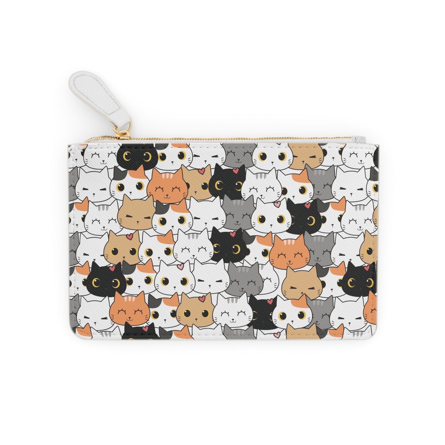 Cat Pattern Mini Clutch Bag